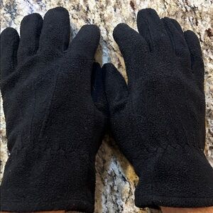 Men’s Warm Black Fleece Gloves